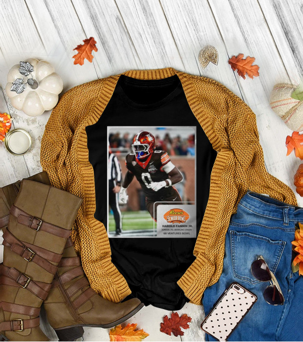 Harold Fannin Jr. Junior TE Bowling Green 68 Ventures Bowl The Senior Bowl T-Shirt