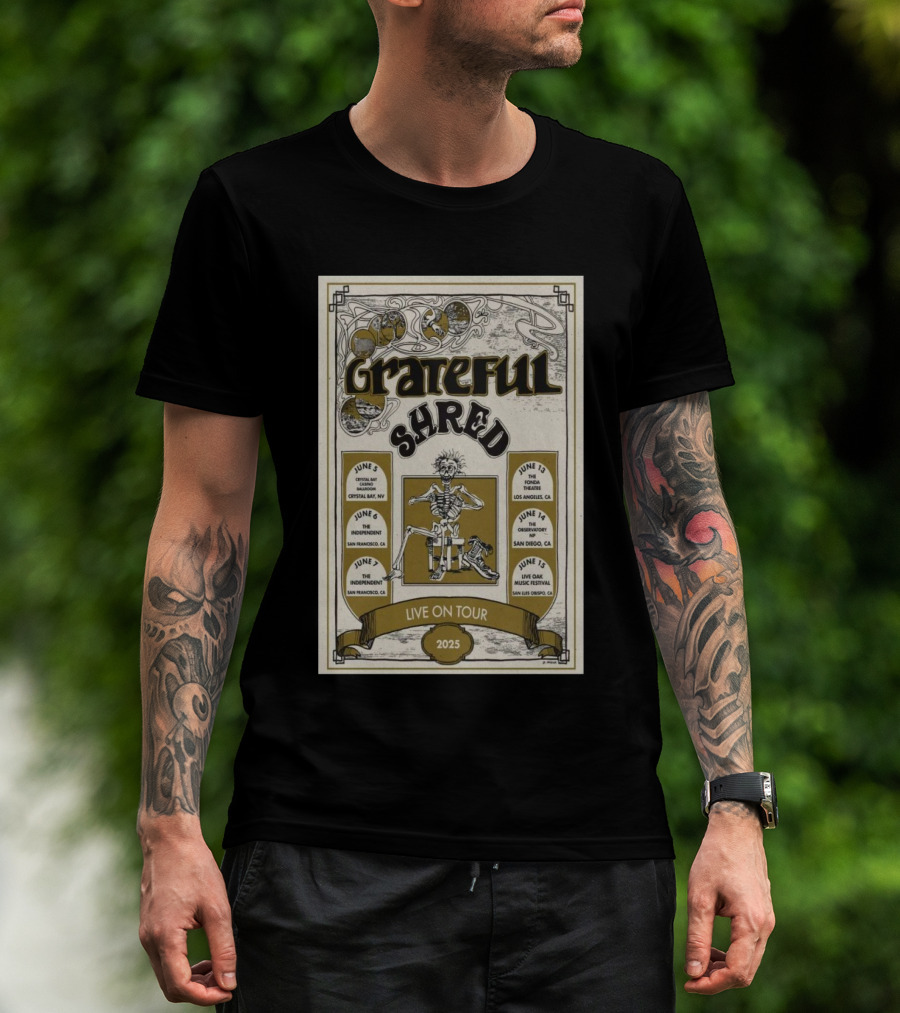 Grateful Shred June 2025 Tour T-Shirt