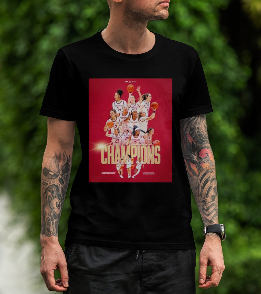 Harvard Crimson Women’s Basketball Ivy Madness Champions T-Shirt