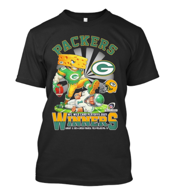 Green Bay Packers Winners NFC Wild Card Playoff 2025 T-Shirt