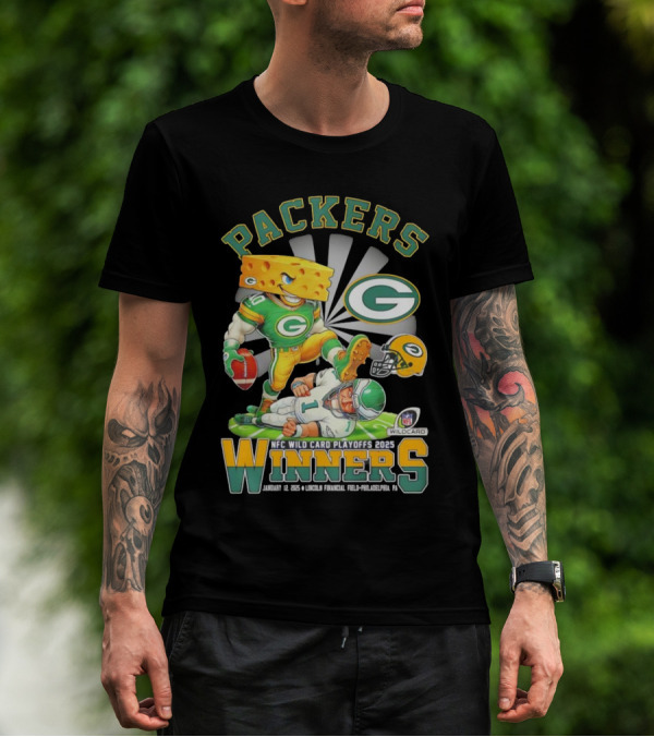 Green Bay Packers Winners NFC Wild Card Playoff 2025 T-Shirt