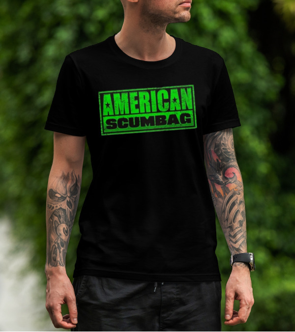 Hazheart American Scumbag Logo T-Shirt