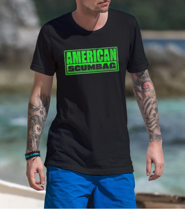 Hazheart American Scumbag Logo T-Shirt