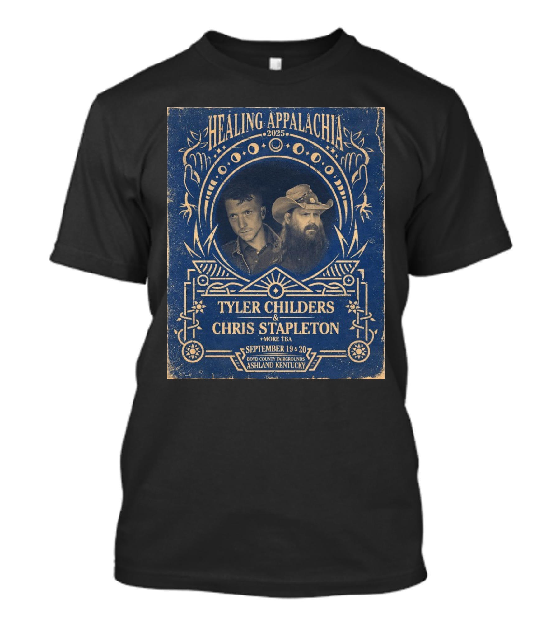 Healing Appalachia September 19 And 20 2025 Tyler Childers And Chris Stapleton Boyd County Fairgrounds Ashland Kentucky T-Shirt