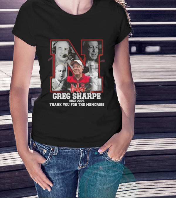 Greg Sharpe 1963-2025 Thank You For The Memories T-Shirt