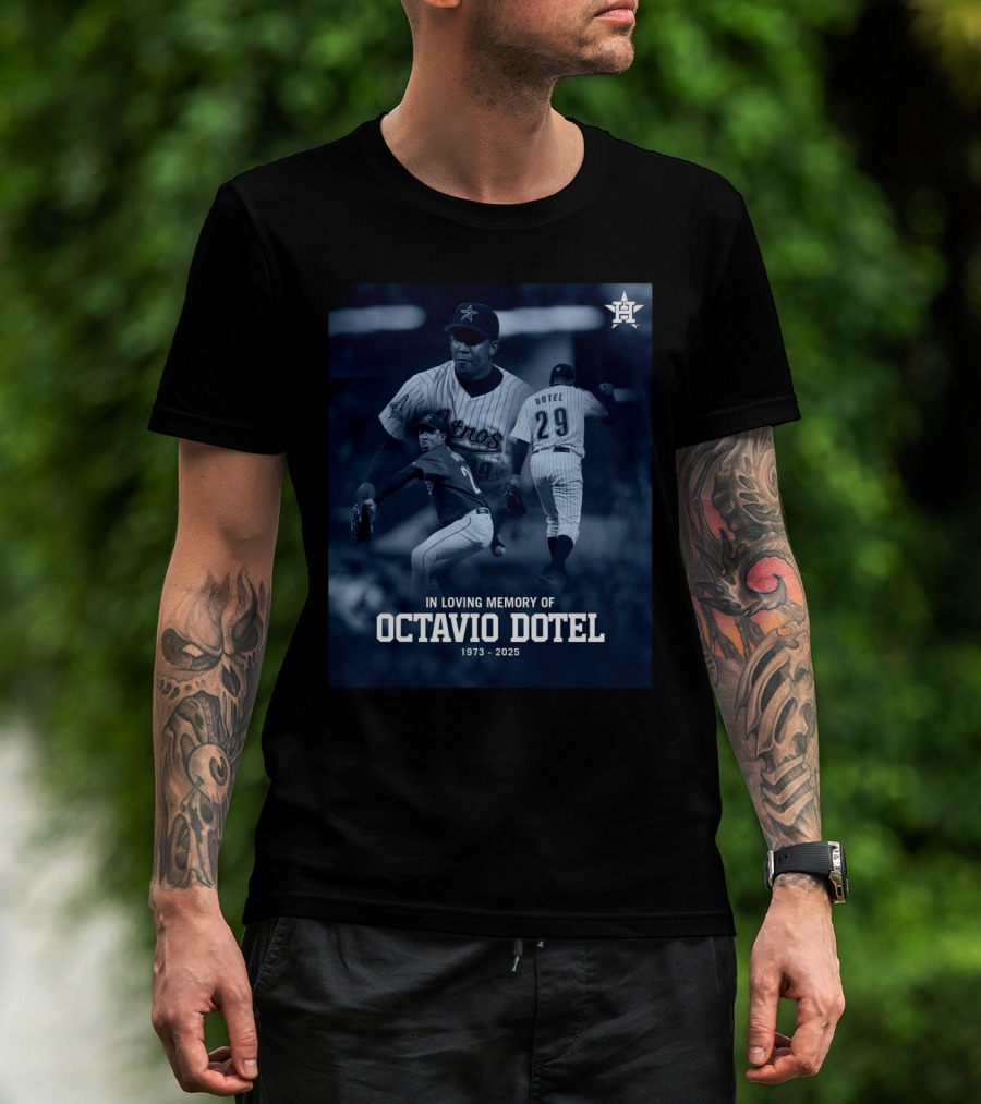 Houston Astros RIP In Loving Memory Of Octavio Dotel 1973 – 2025 T-Shirt