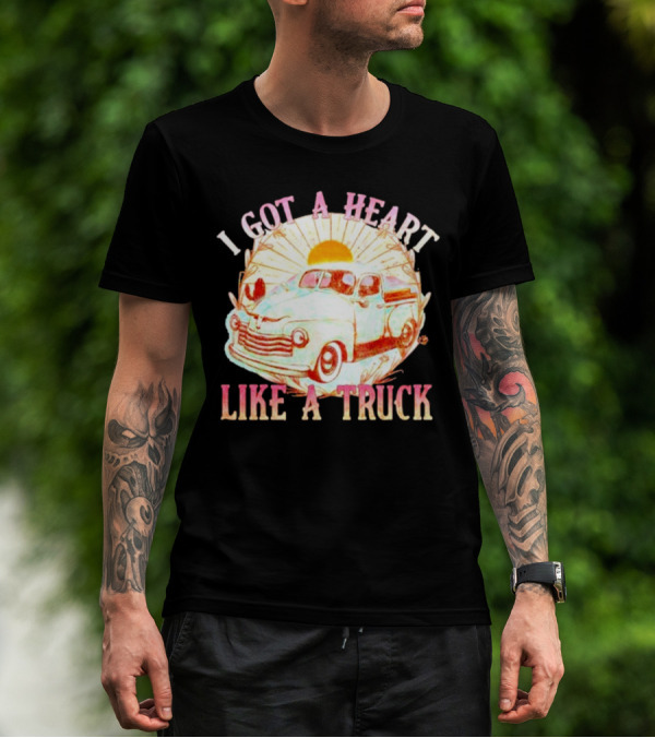 Heart Like A Truck Western Boho Sunset Desert T-Shirt
