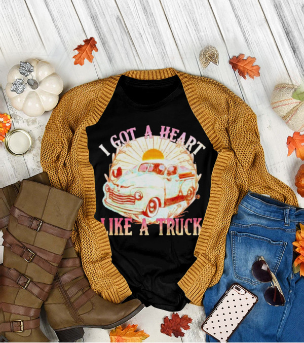 Heart Like A Truck Western Boho Sunset Desert T-Shirt