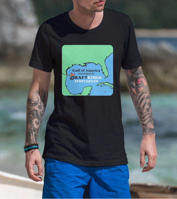 Gulf Of America Sponsored By Draftkings Sportsbook T-Shirt