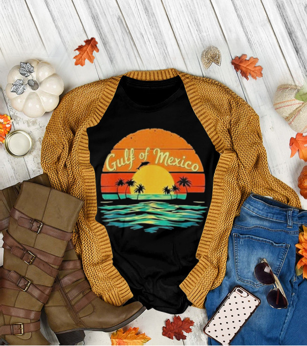 Gulf Of Mexico Beach Palms Summer Vacation T-Shirt