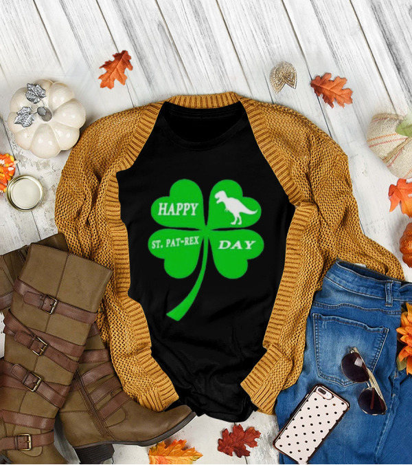Happy St Pat-rex Day Shamrock T-Shirt