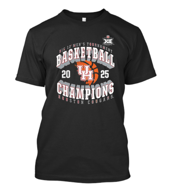 Houston Cougars 2025 Big 12 Men’s Basketball Conference Tournament Champions T-Shirt