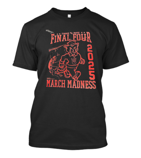 Houston Cougars Coogs Vs Duke Blue Devils Basketball Final Four March Madness NCAA April 5 2025 Logo T-Shirt