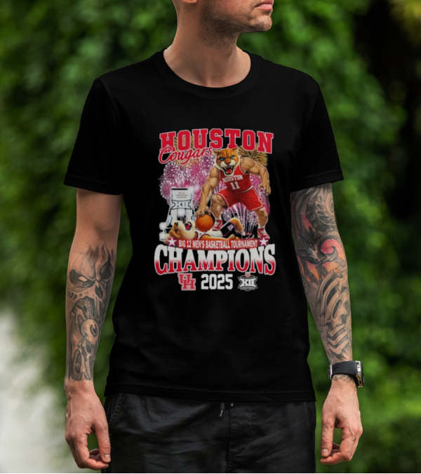 Houston Cougars Defeat Arizona Wildcats 2025 Big 12 Champions T-Shirt