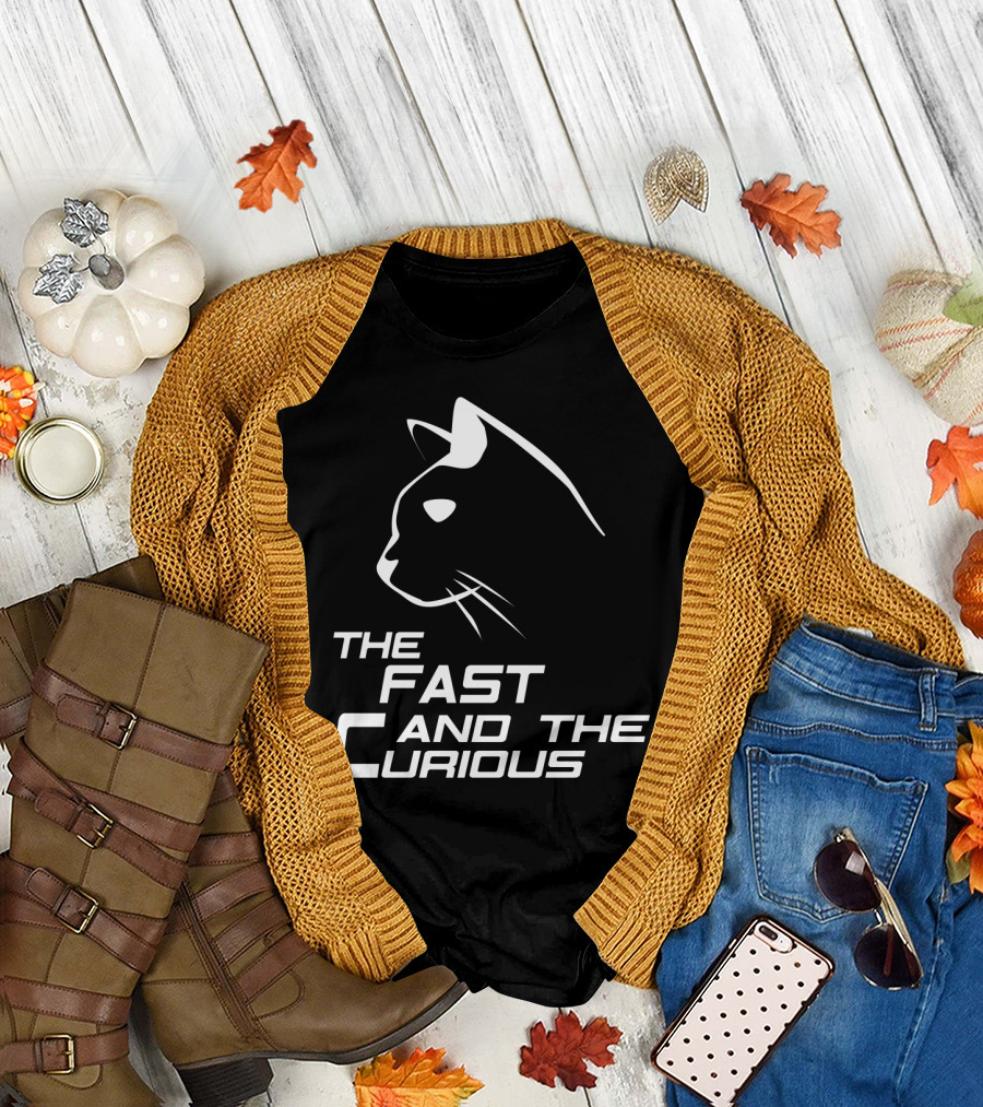 The Fast and the Curious Cat Profile T-Shirt