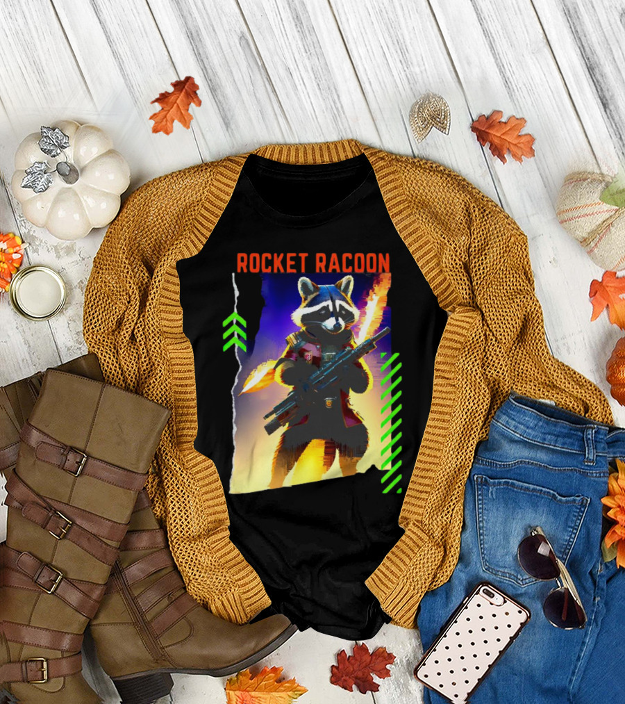 Rocket Raccoon Guardians of the Galaxy Vol 3 Character T-Shirt