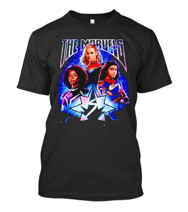 The Marvels Girls Superhero Characters Cosmic Starburst T-Shirt