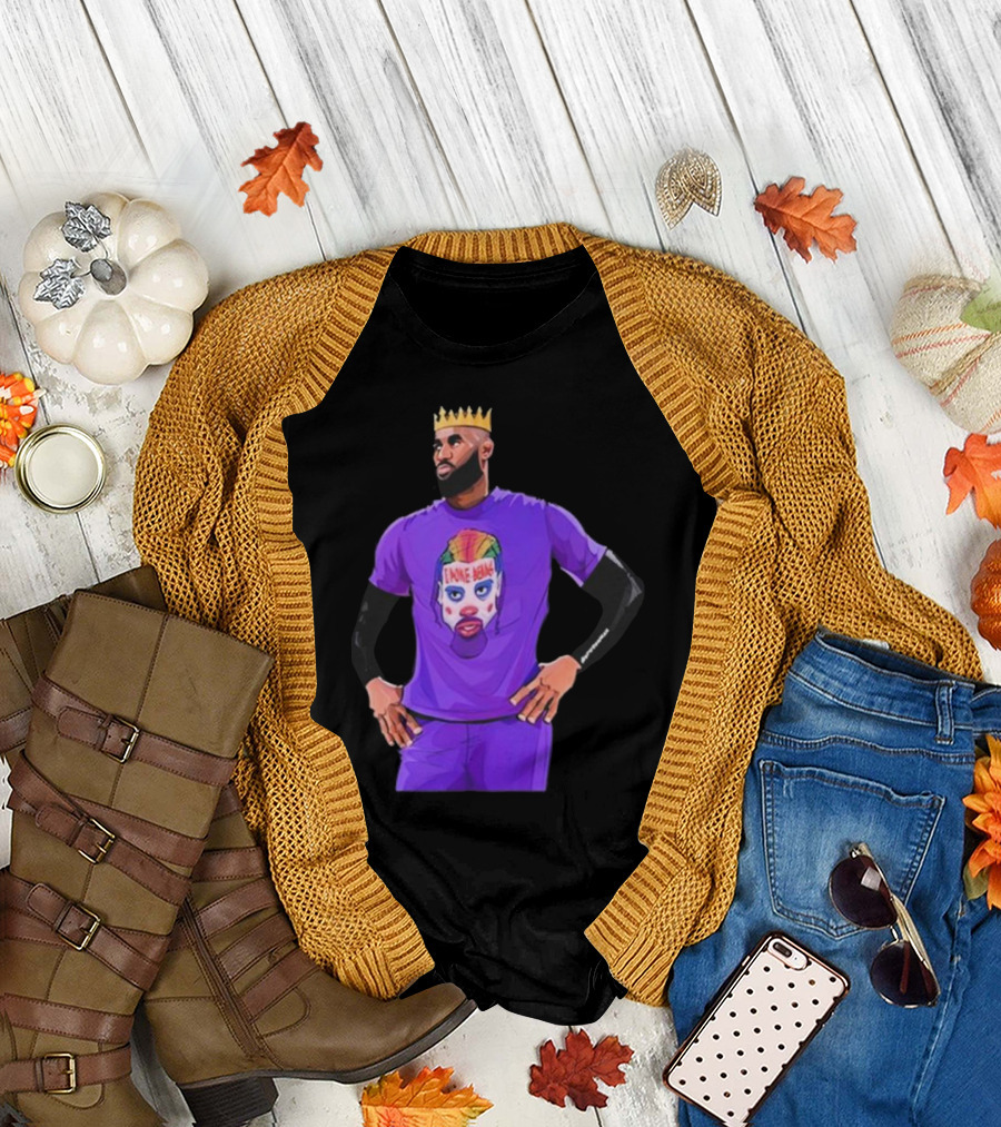 Lebron James Los Angeles Lakers I Poke Bears Crown Clown T-Shirt