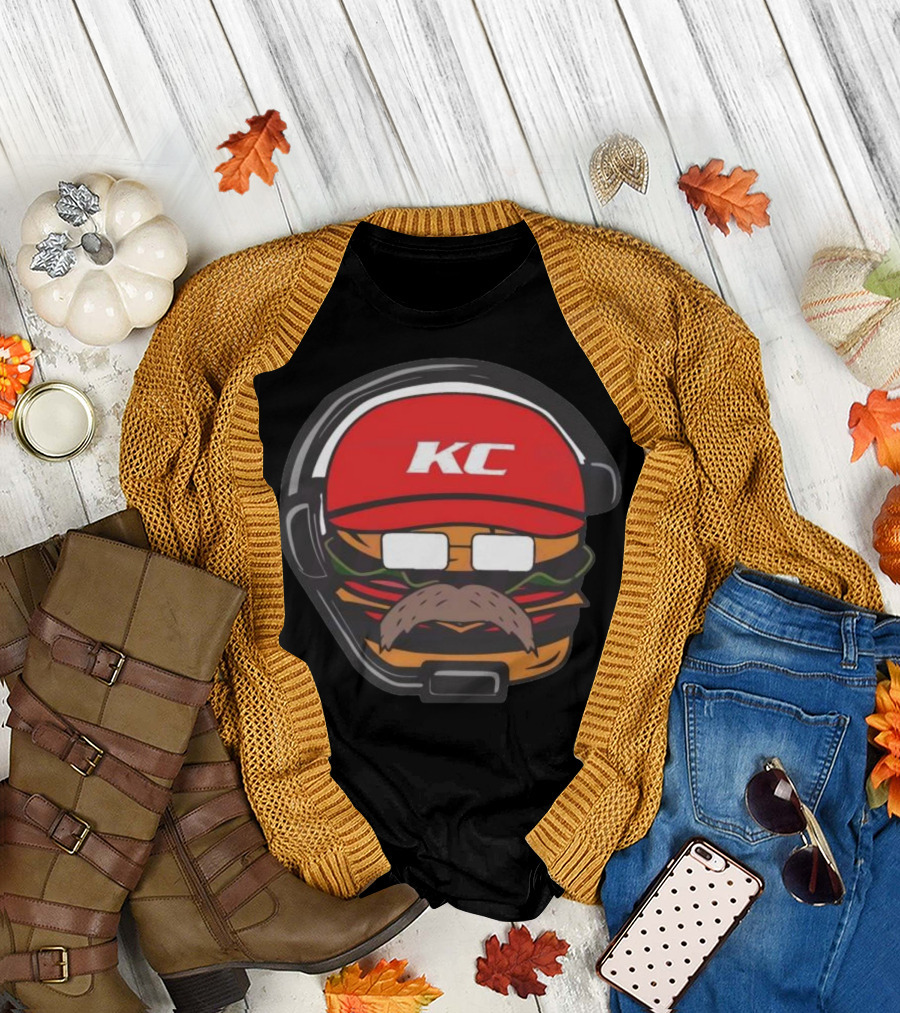 Andy Reid Hamburger KC Kansas City Chiefs T-Shirt