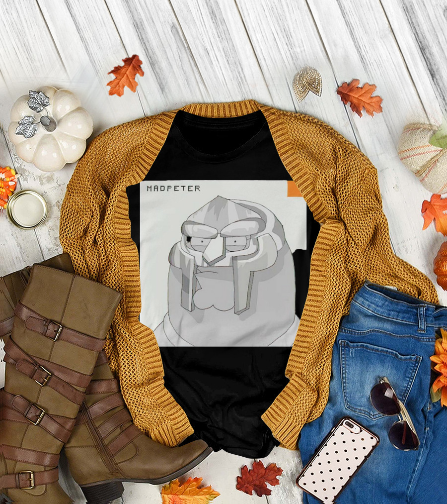 Mad Peter MF Doom Mask Cartoon T-Shirt