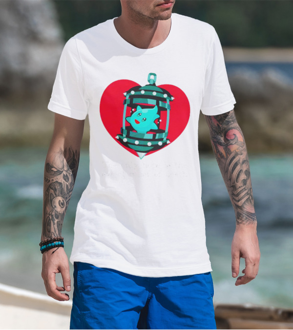 The Only Hope Is The Sweet Relief Of Death Heart And Ghost Cage T-Shirt