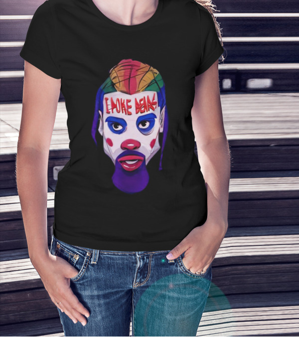 Dillon Brooks I Poke Bears Joker Face Colorful Hairstyle T-Shirt