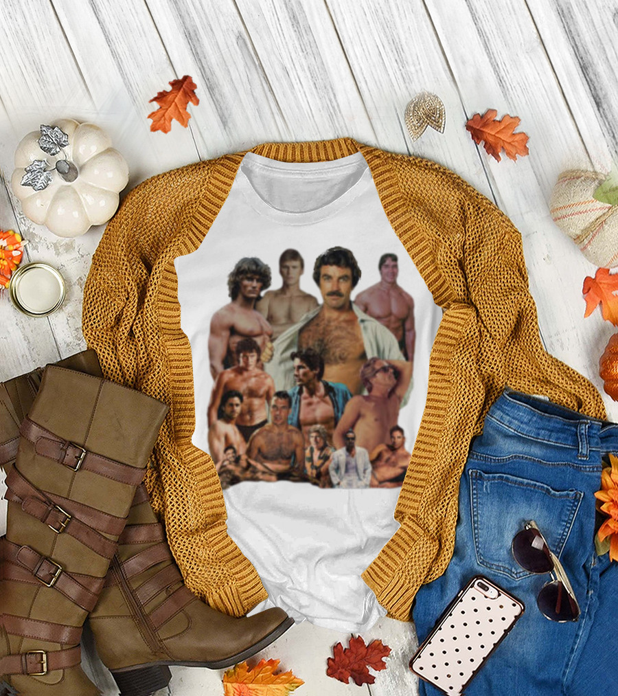 Hunks of the 80s TV and Film Icons Collection T-Shirt