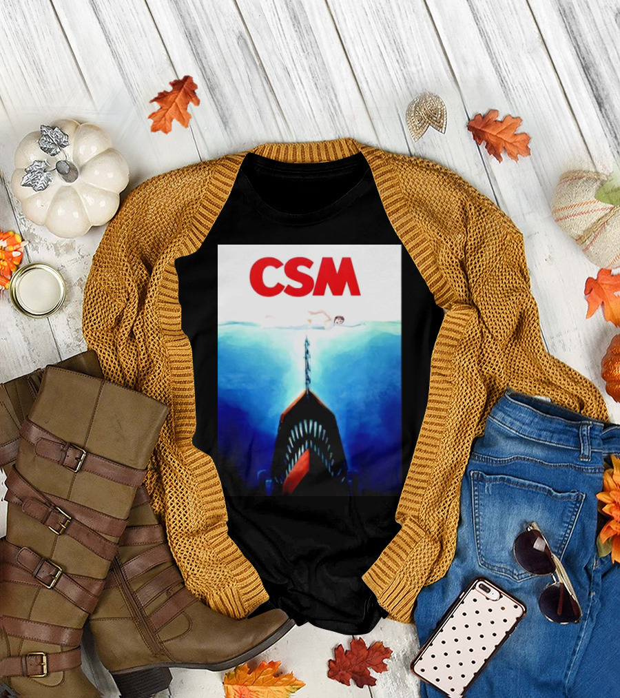 CSM Jaws Blu-Ray Parody Swim Danger T-Shirt