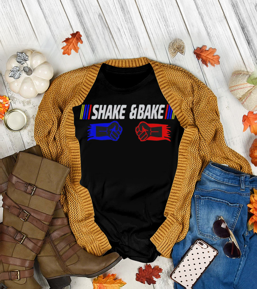 Shake and Bake Fist Bump Racing Colors T-Shirt
