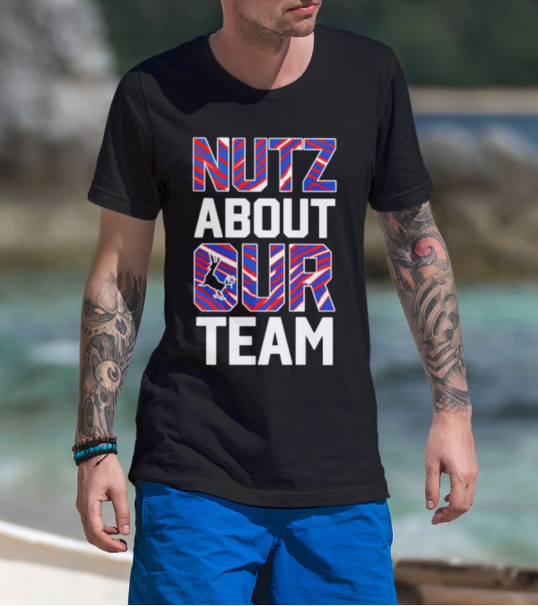 Wingnuts Nutz About Our Team Buffalo Stripes T-Shirt