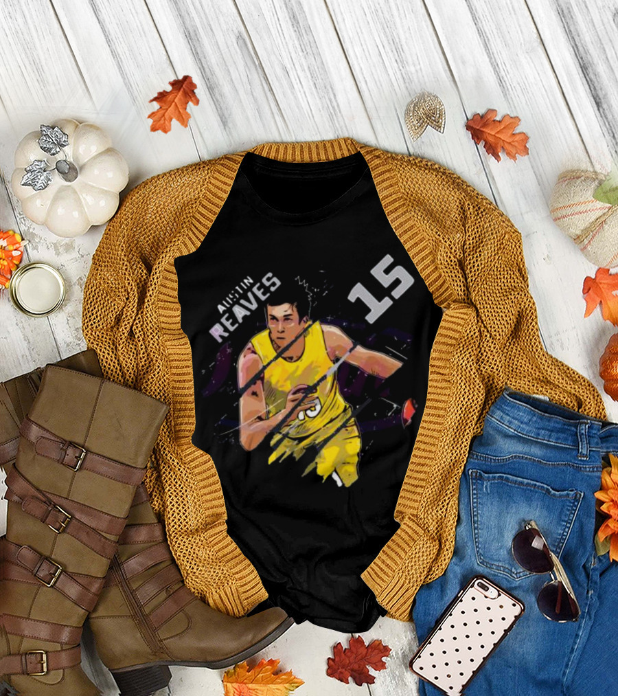 Austin Reaves 15 Los Angeles Lakers Basketball Player T-Shirt