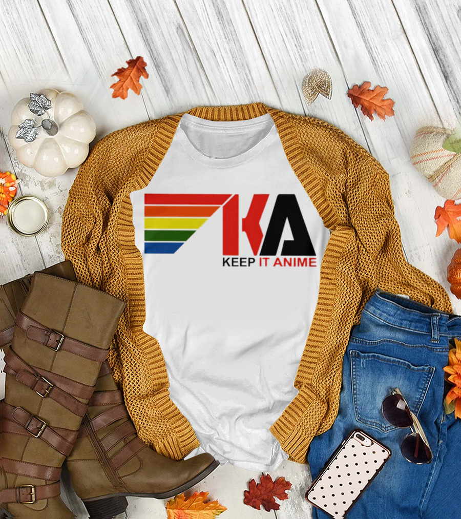 KEEP IT ANIME KA Rainbow Stripes T-Shirt