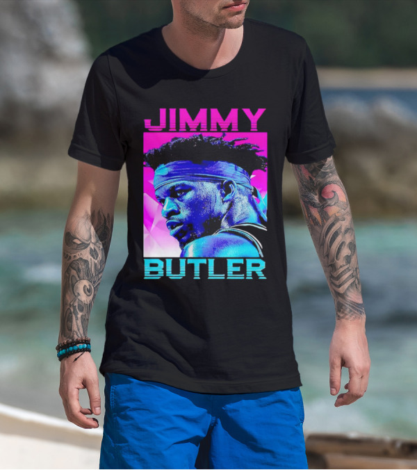 Jimmy Butler Retro Neon T-Shirt