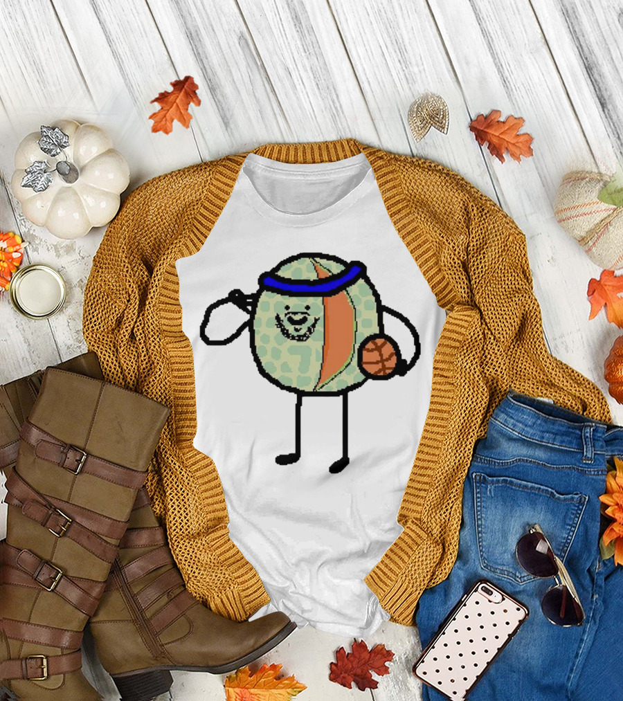 Carmelon Anthony Melon Basketball Figure with Blue Headband and Ball T-Shirt