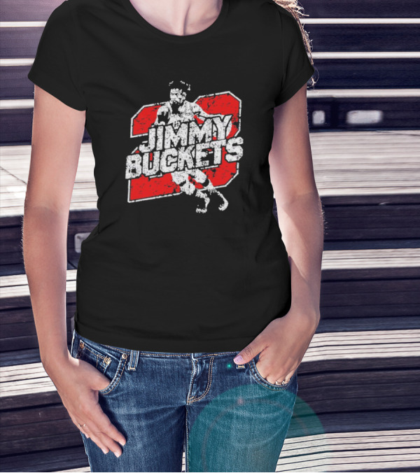 Jimmy Buckets Basketball Retro Athletic Style Player Number T-Shirt