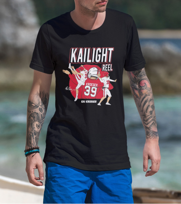 Kailight Reel Kai Kroeger 39 South Carolina Gamecocks Football T-Shirt