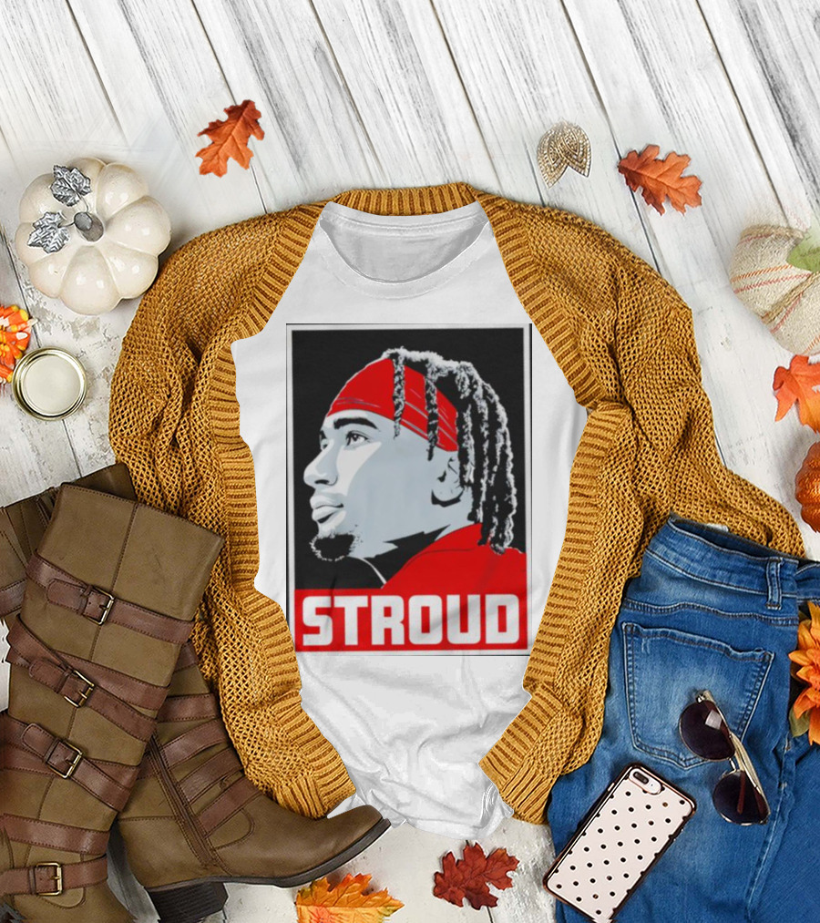 C.J. Stroud Ohio State Buckeyes Portrait Stroud T-Shirt