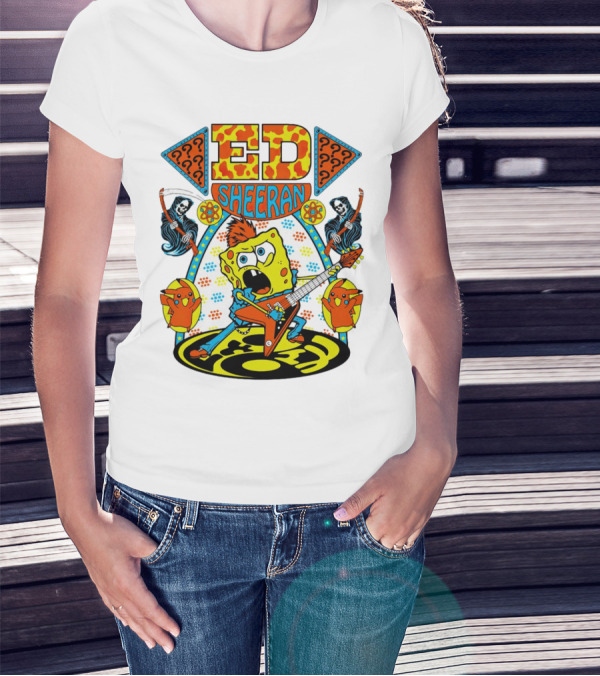 Ed Sheeran Spongebob Rock Band Fusion T-Shirt