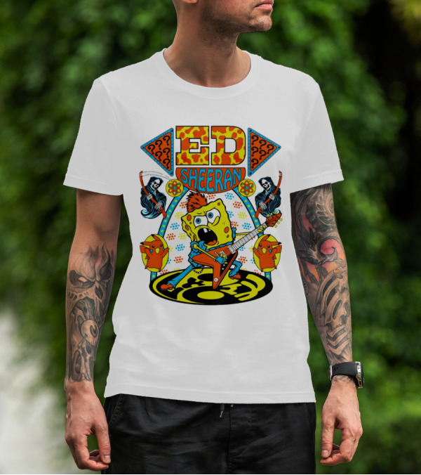 Ed Sheeran Spongebob Rock Band Fusion T-Shirt