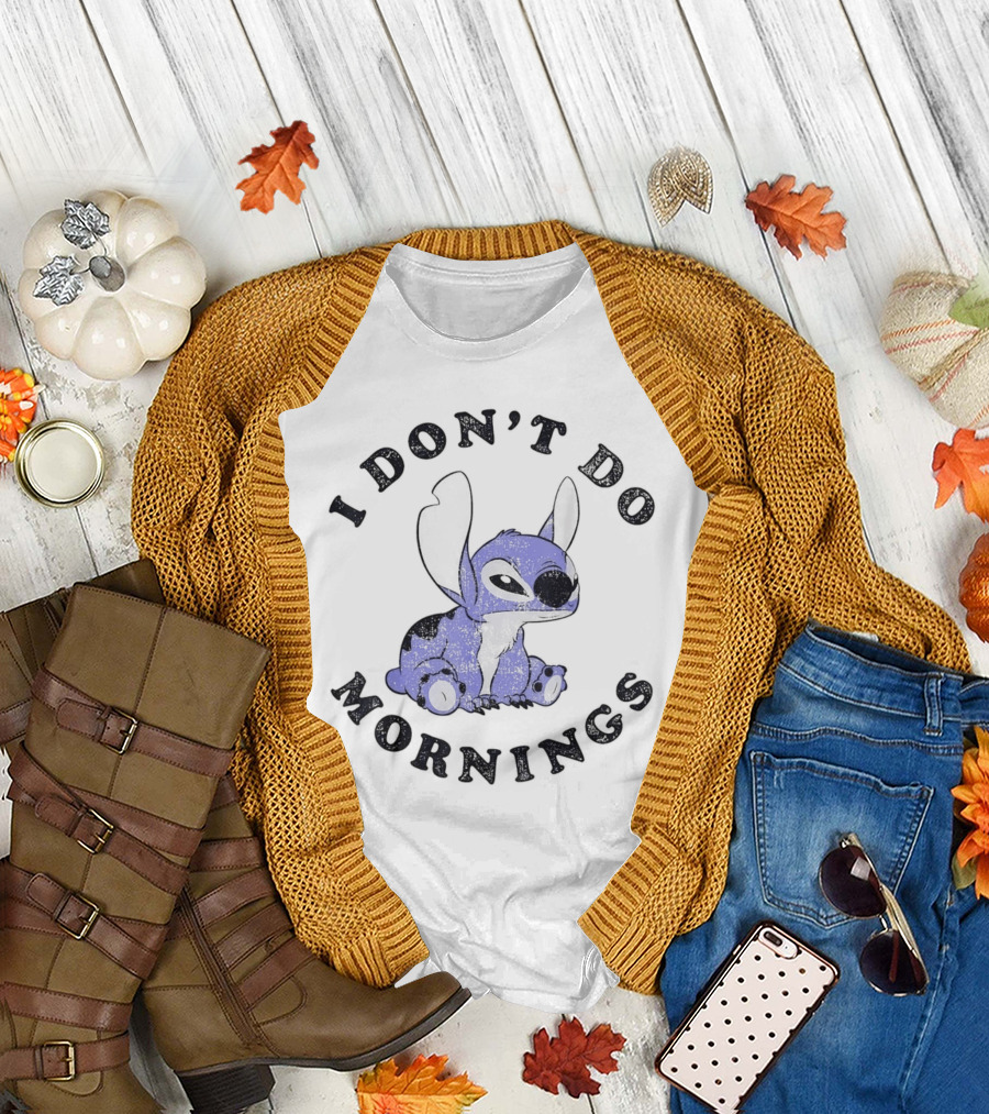 Stitch I Don’t Do Mornings T-Shirt
