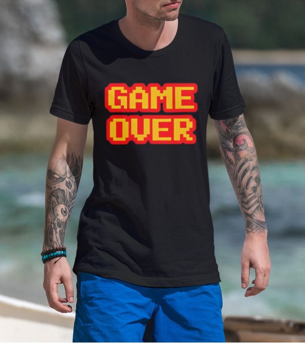 Keith Gill Game Over Retro Pixelated T-Shirt