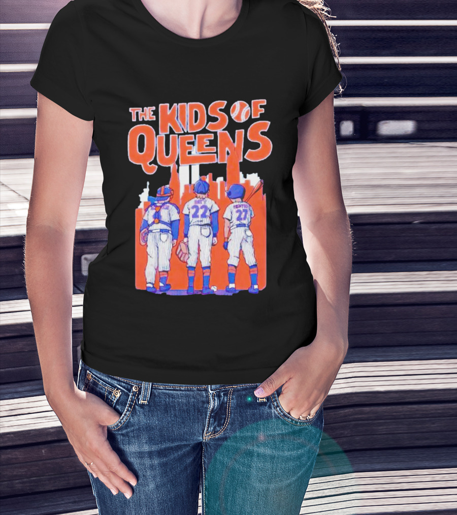 Francisco Alvarez Brett Baty Mark Vientos The Kids Of Queens New York Mets Players T-Shirt