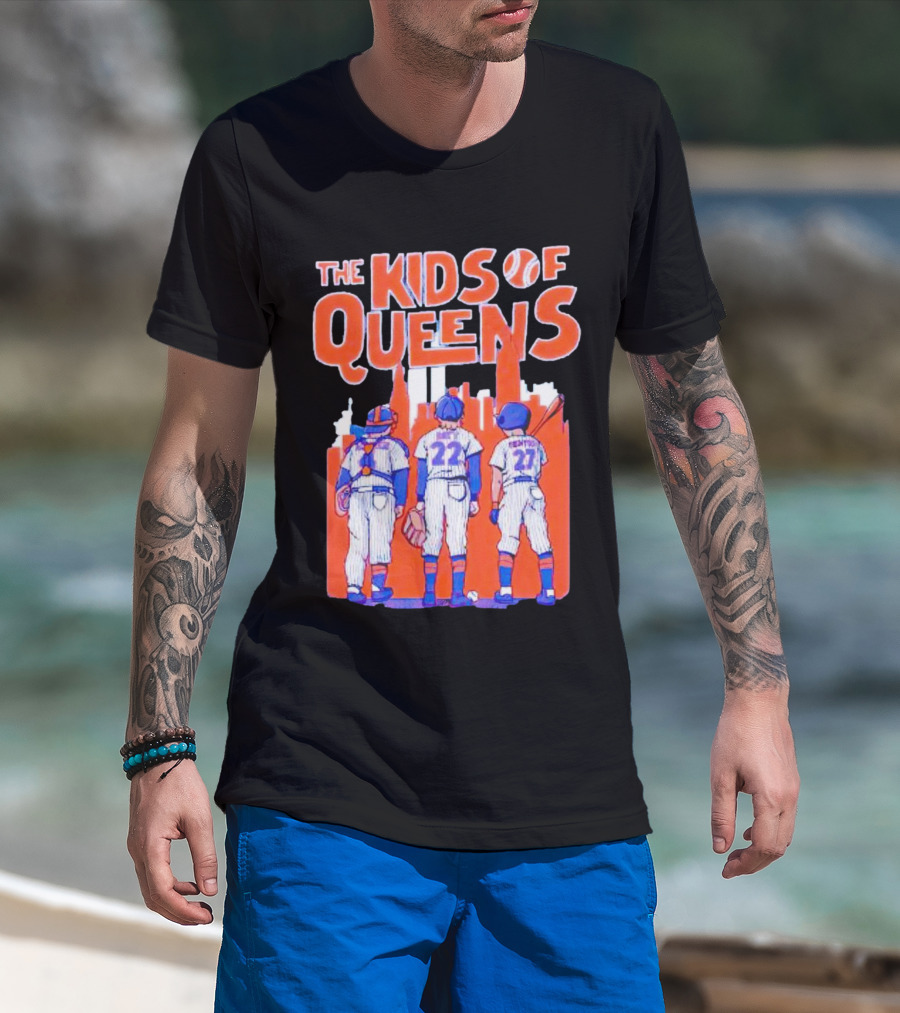 Francisco Alvarez Brett Baty Mark Vientos The Kids Of Queens New York Mets Players T-Shirt