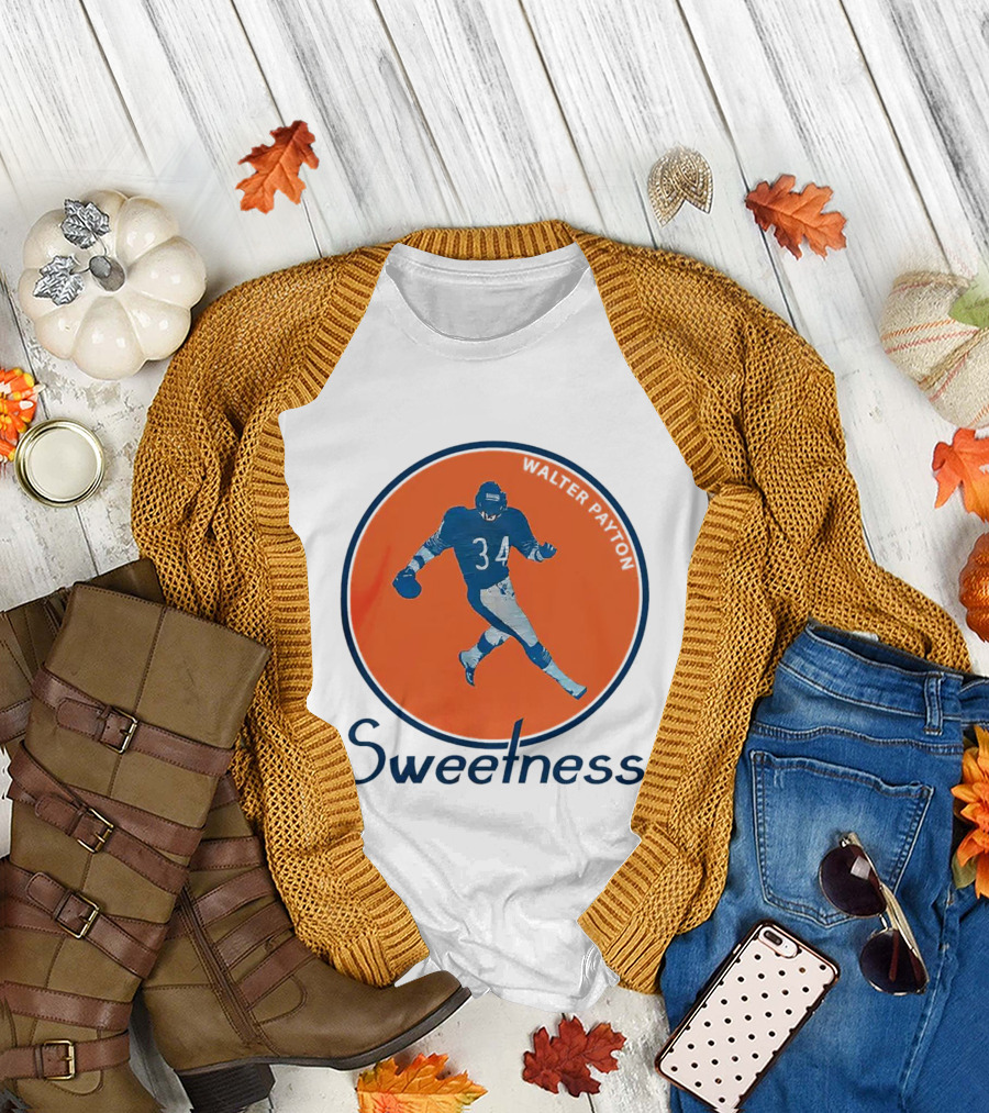 Walter Payton Sweetness Chicago Bears Chitown Football T-Shirt