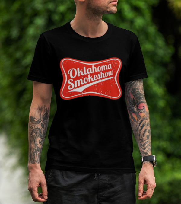 Oklahoma Smokeshow Retro Style Red T-Shirt