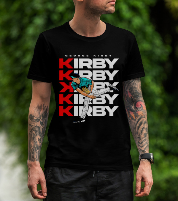 George Kirby Pitching Seattle Mariners K Strikeout T-Shirt
