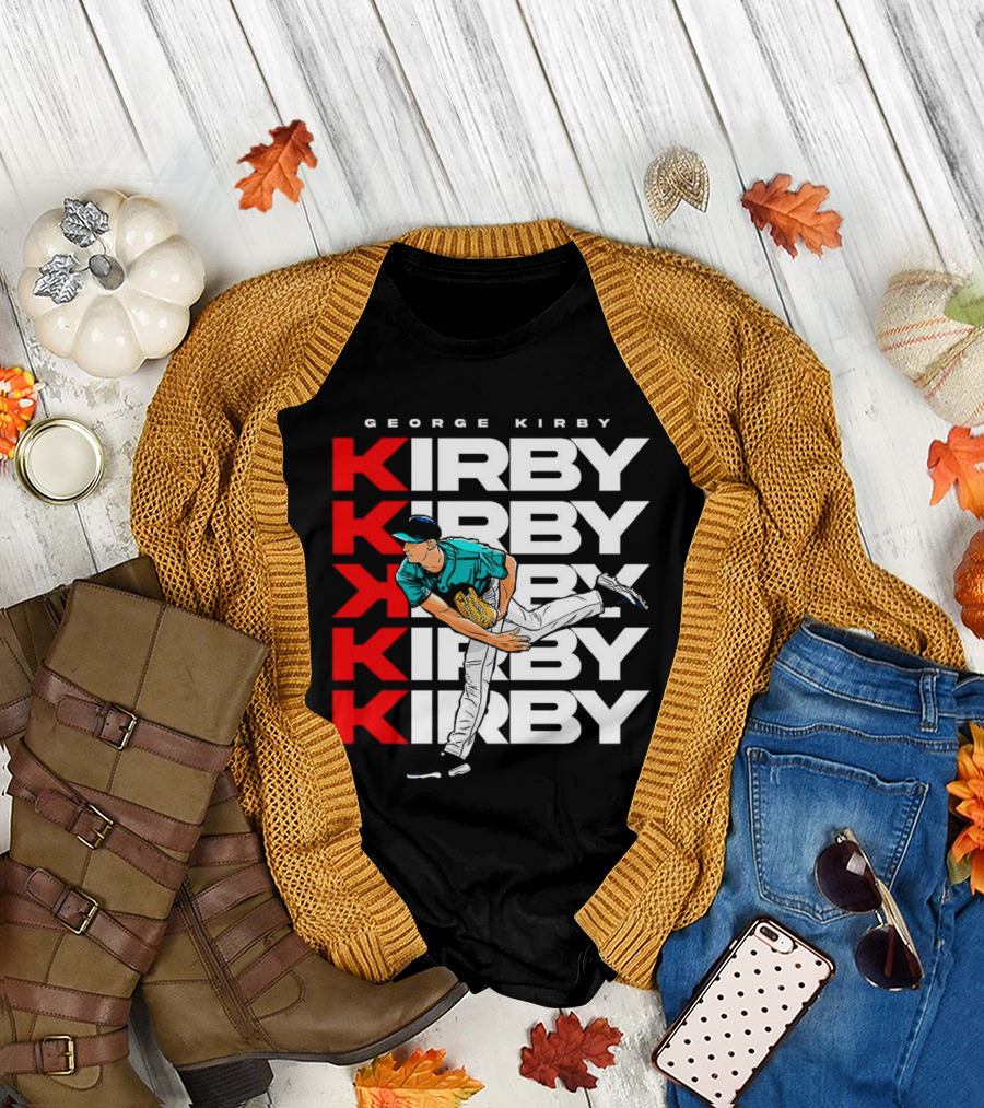 George Kirby Pitching Seattle Mariners K Strikeout T-Shirt