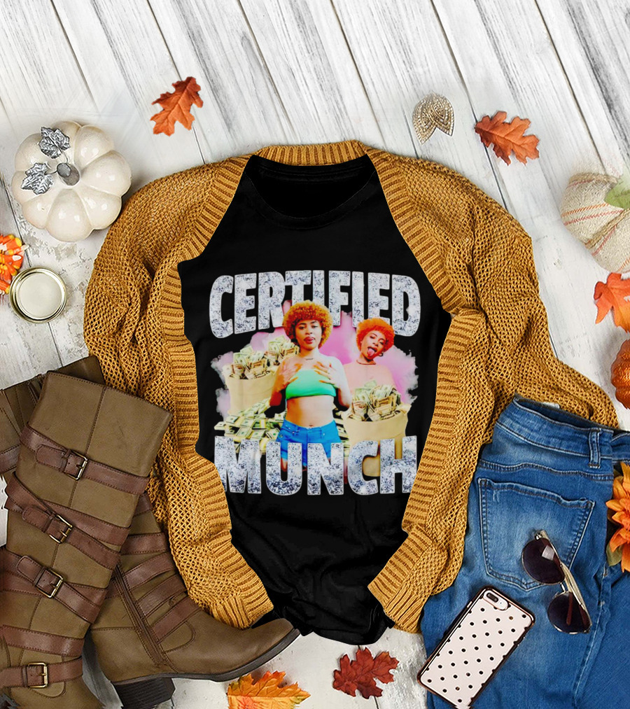 Certified Munch Ice Spice Colorful Money Stacks T-Shirt