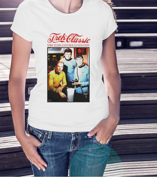 Star Trek Classic Who Needs Another Generation Vintage Crew Image T-Shirt