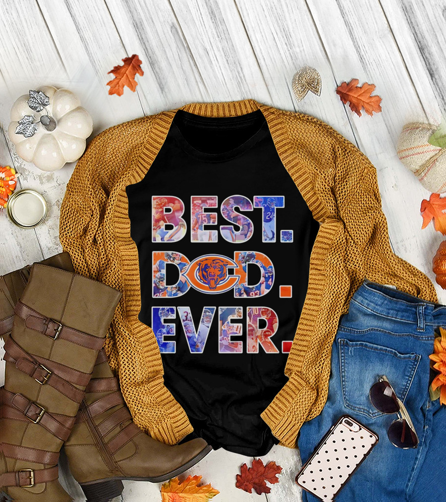 BEST DAD EVER NFL Chicago Bears T-Shirt